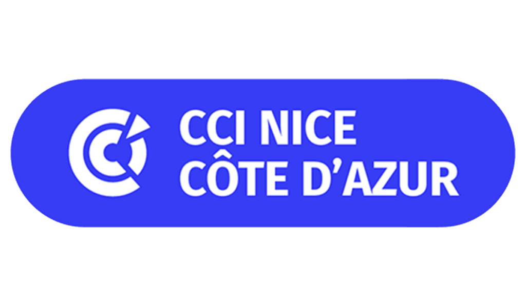 Logo of CCI Nice Côte d'Azur, a collaboration partner of TIGER – Expert Services for Alpine eHealth Innovators